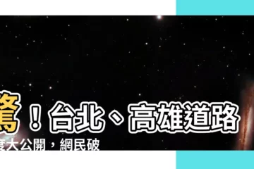 【道路寬度查詢】驚！台北、高雄道路寬度大公開，網民破案好幫手