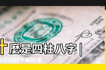 【從四柱八字看命運】什麼是四柱八字 |怎麼從四柱中看財運實例 |四柱八字算命怎麼看財運 |