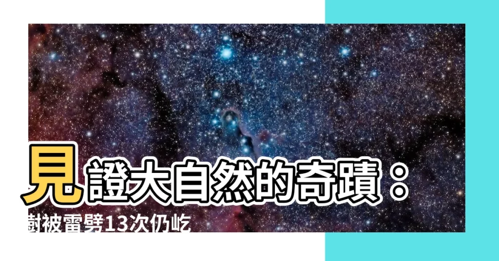 【樹被雷劈】見證大自然的奇蹟：樹被雷劈13次仍屹立不倒！