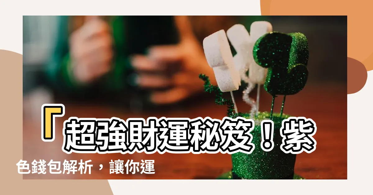 【紫色錢包好嗎】「超強財運秘笈！紫色錢包解析，讓你運勢爆表」