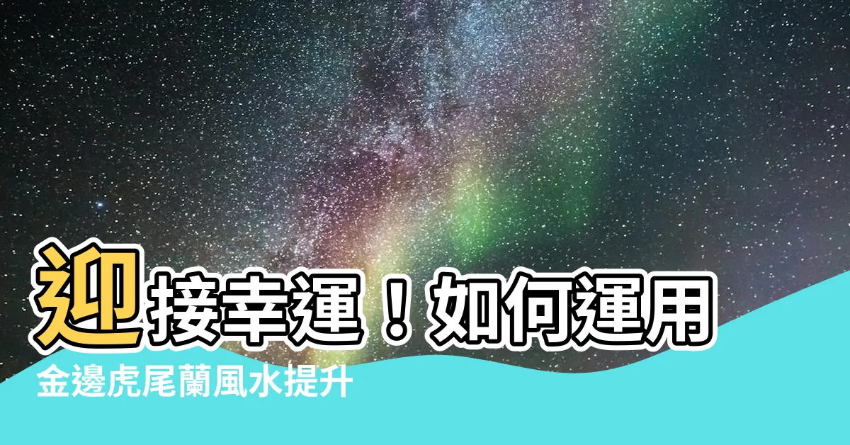 【金邊虎尾蘭 風水】迎接幸運！如何運用金邊虎尾蘭風水提升財運保護家庭