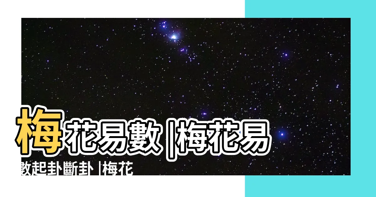 【梅花易數】梅花易數 |梅花易數起卦斷卦 |梅花易數 |