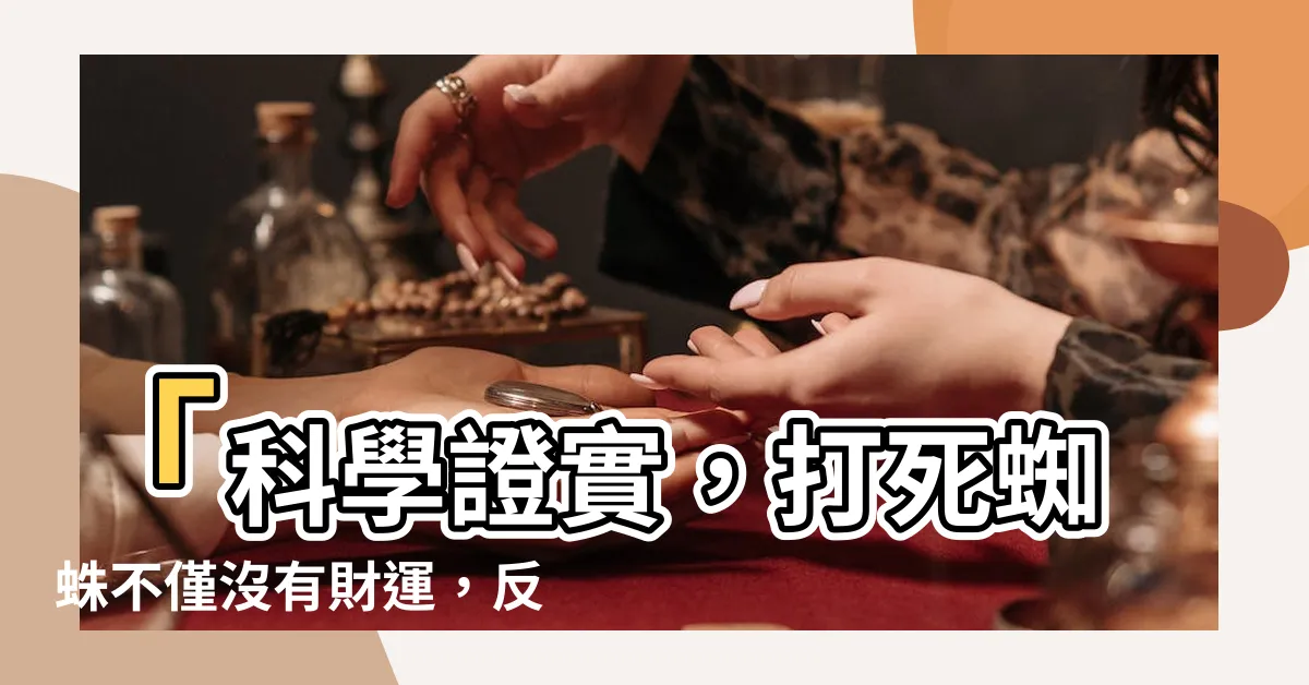 【打死蜘蛛】「科學證實，打死蜘蛛不僅沒有財運，反而會招來更多！」