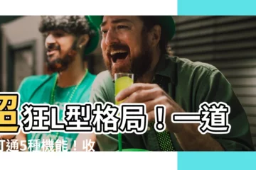 【l型格局】超狂L型格局！一道牆打通5種機能！收納爆棚超好住！