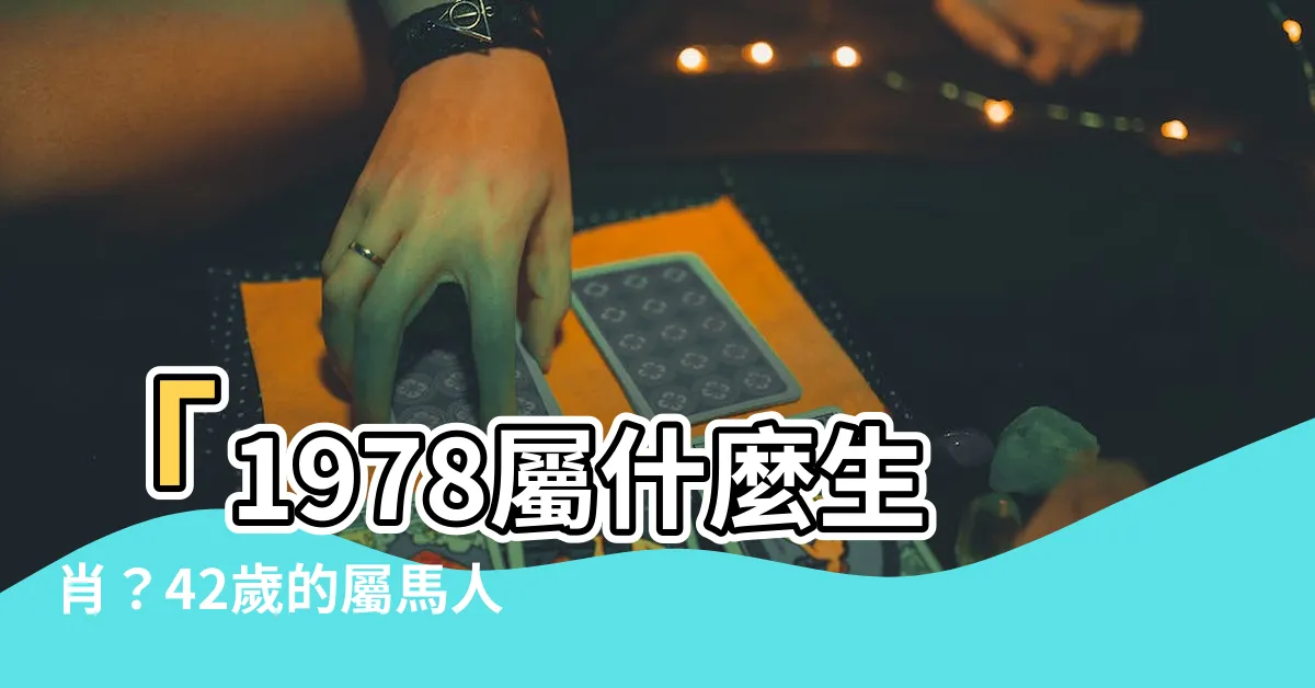 【1978屬什麼】「1978屬什麼生肖？42歲的屬馬人應該關注的重要事項」