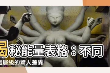 【能量表格】揭秘能量表格：不同意識層級的驚人差異