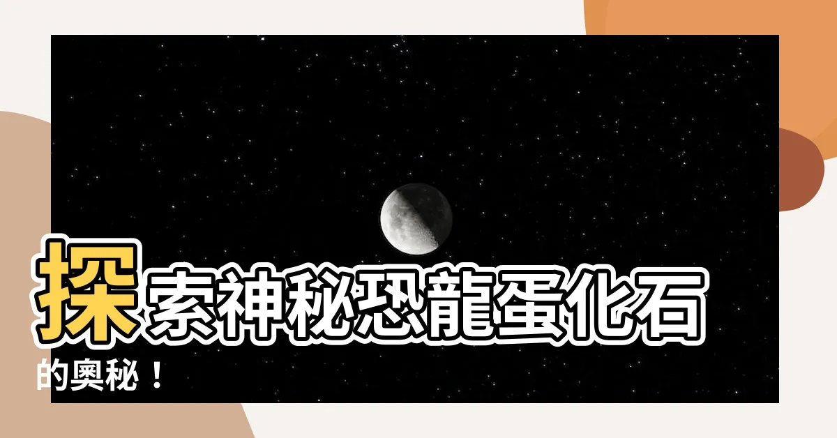 【恐龍蛋 化石】探索神秘恐龍蛋化石的奧秘！