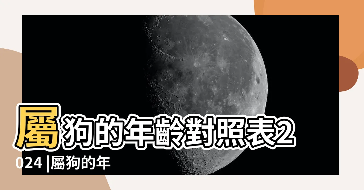 【屬狗年份】屬狗的年齡對照表2024 |屬狗的年份表 |屬狗的年份表及年齡 |