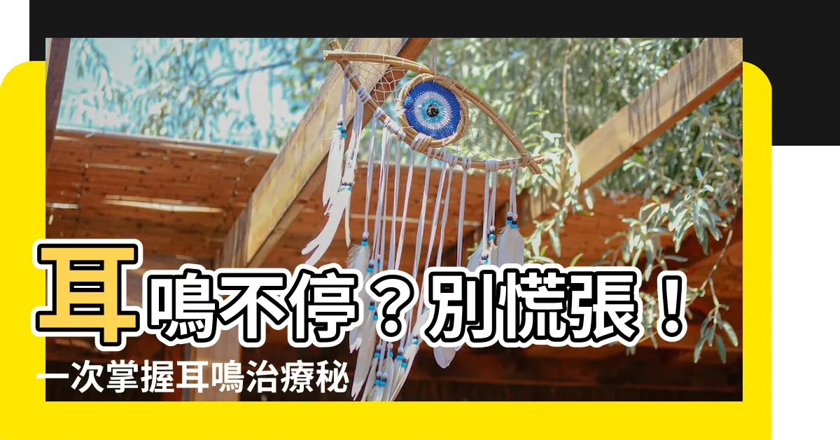【持續耳鳴怎麼辦】耳鳴不停？別慌張！一次掌握耳鳴治療秘訣！