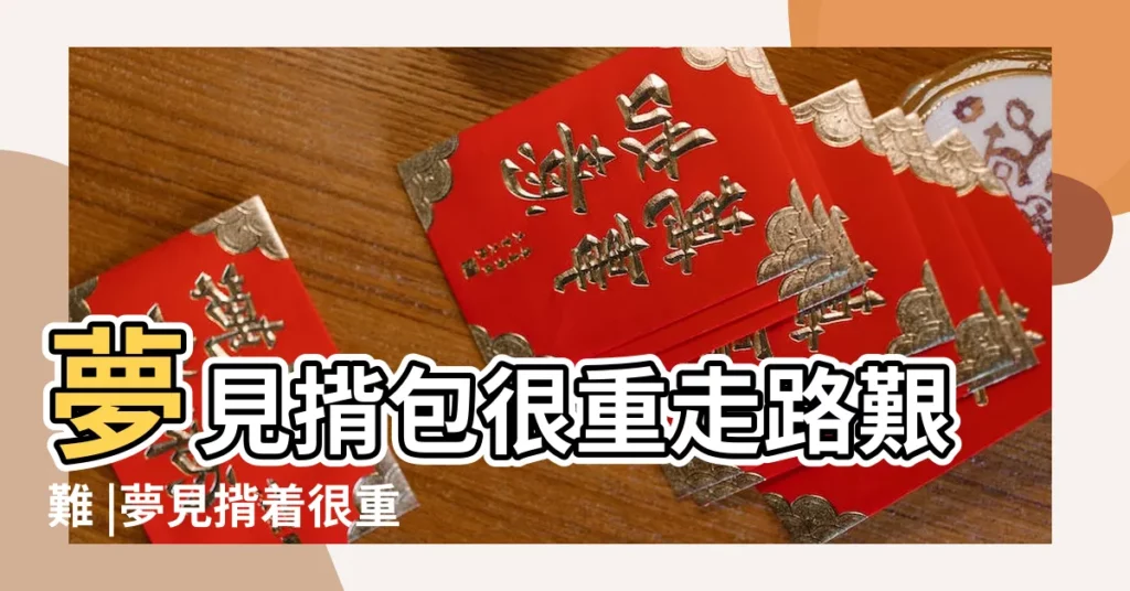 夢見揹包很重走路艱難 |夢見揹着很重的包走路 |夢見背書包很重走不動 |【夢到揹着很重的揹包 走路好艱難】