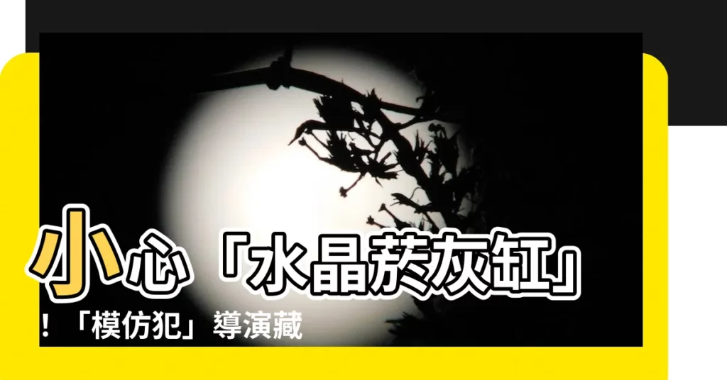 【水晶煙灰缸模仿犯】小心「水晶煙灰缸」！「模仿犯」導演藏這彩蛋致敬台劇爆款