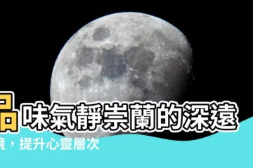 【氣靜崇蘭的意思】品味氣靜崇蘭的深遠意境，提升心靈層次