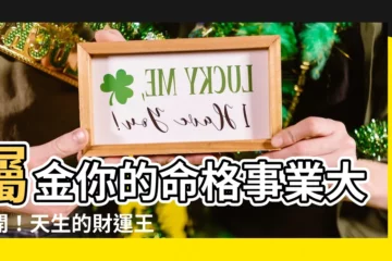 【五行屬金】屬金你的命格事業大公開！天生的財運王者？