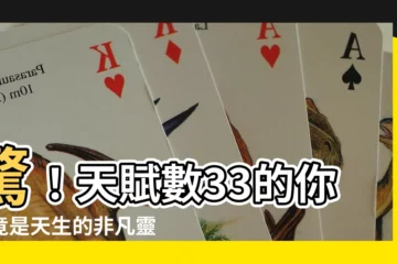 【天賦數33】驚！天賦數33的你，竟是天生的非凡靈魂！