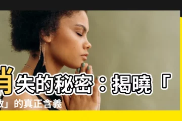 【消散 意思】消失的秘密：揭曉「消散」的真正含義