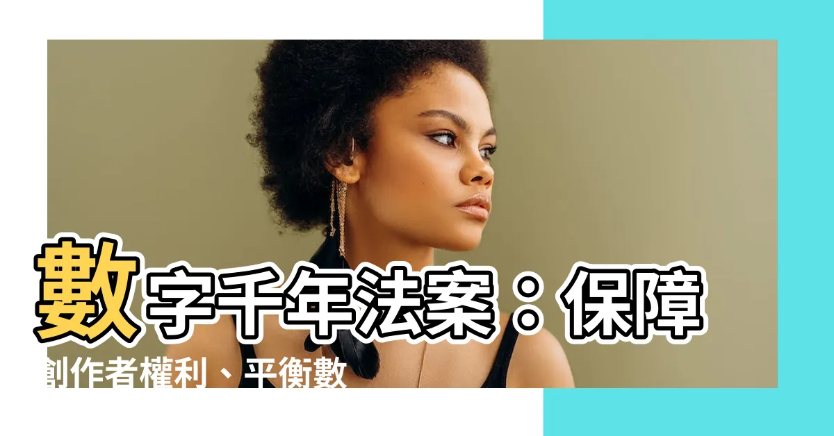 【數字千年法案】數字千年法案：保障創作者權利、平衡數位發展的關鍵法案