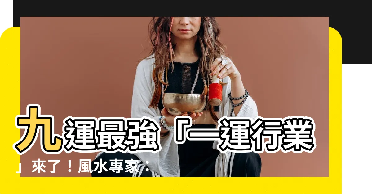 【一運行業】九運最強「一運行業」來了！風水專家：20年大旺財運、事業