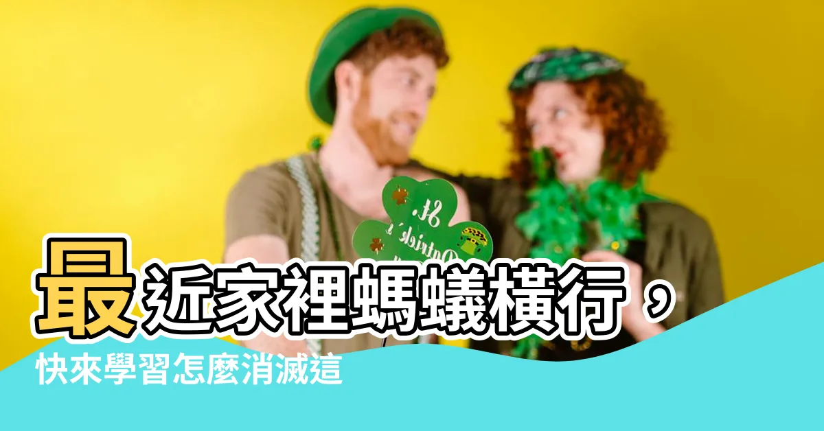 【最近家裡很多螞蟻】最近家裡螞蟻橫行，快來學習怎麼消滅這些小可惡!