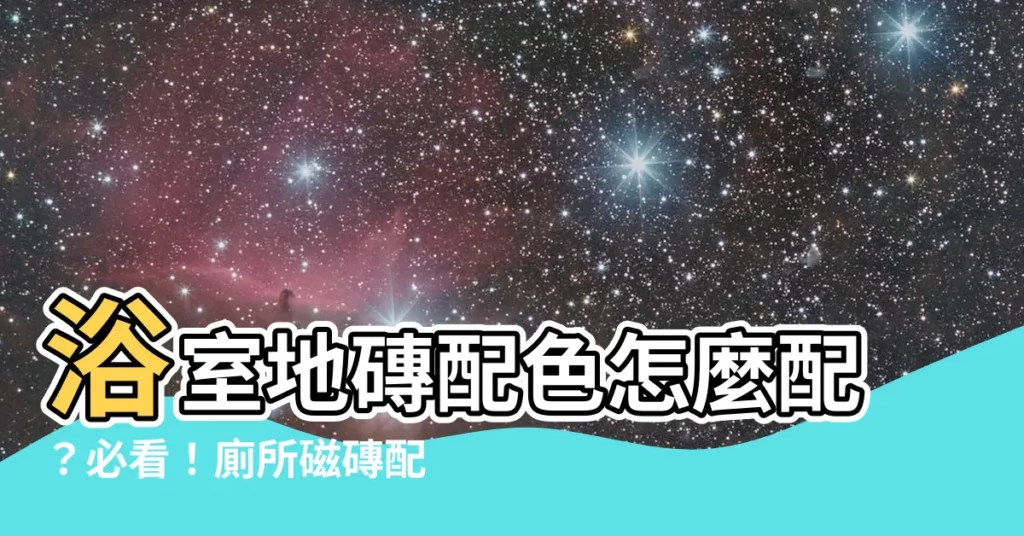 【廁所磁磚配色】浴室地磚配色怎麼配？必看！廁所磁磚配色指南讓你浴室一秒變高級