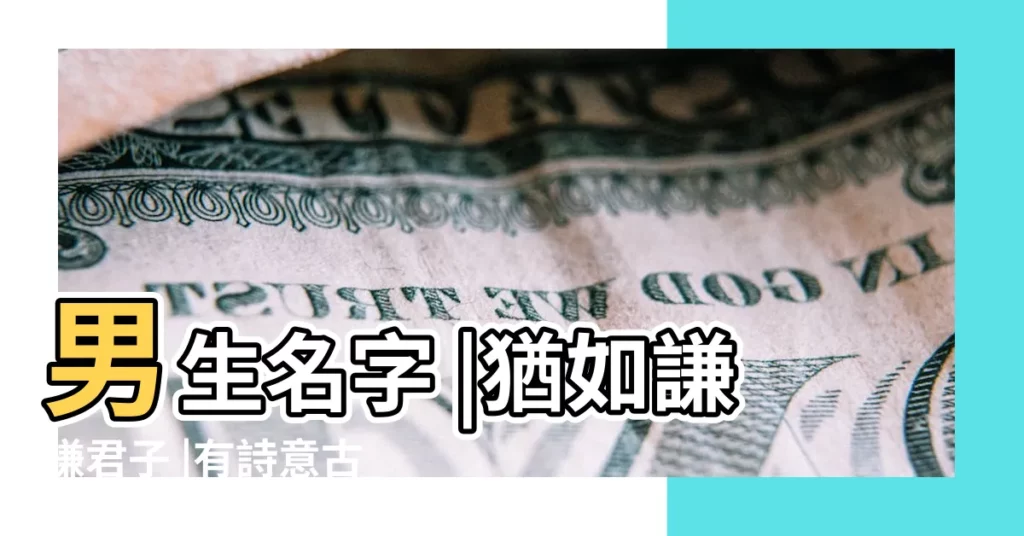 男生名字 |猶如謙謙君子 |有詩意古風的男生名字 |【有詩意的古代男孩名字】