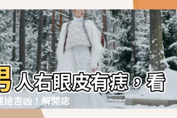 【男人右眼皮有痣】男人右眼皮有痣，看你運途吉凶！解開痣相謎團