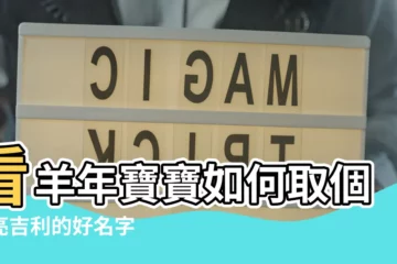 【羊 名字】看羊年寶寶如何取個響亮吉利的好名字