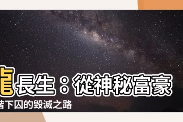【龍長生】龍長生：從神秘富豪到階下囚的毀滅之路