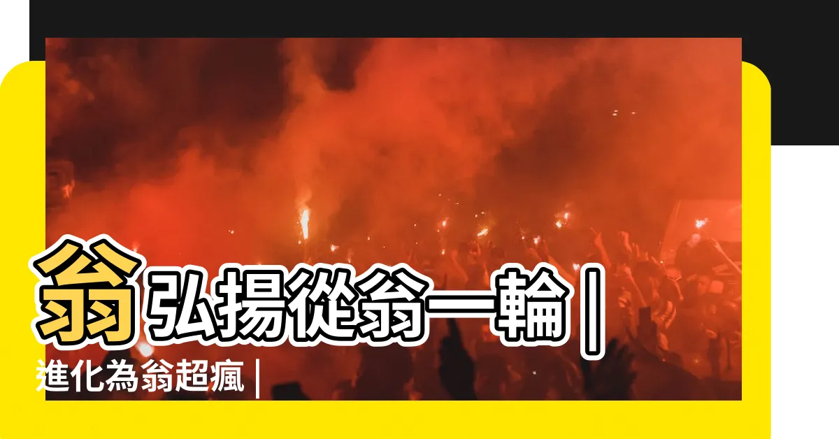 【翁弘揚】翁弘揚從翁一輪 |進化為翁超瘋 |