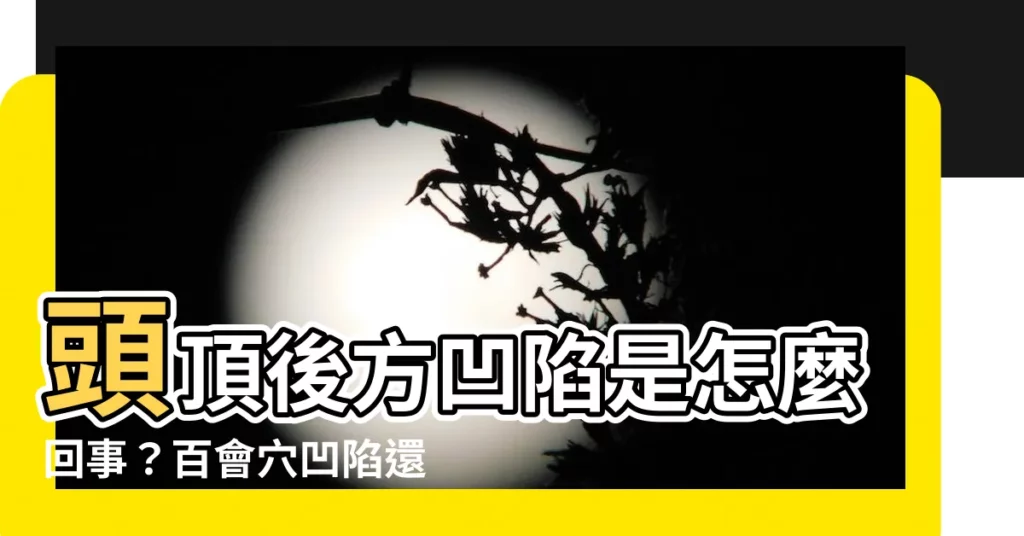 【頭頂後方凹陷】頭頂後方凹陷是怎麼回事？百會穴凹陷還是滷門未閉合？