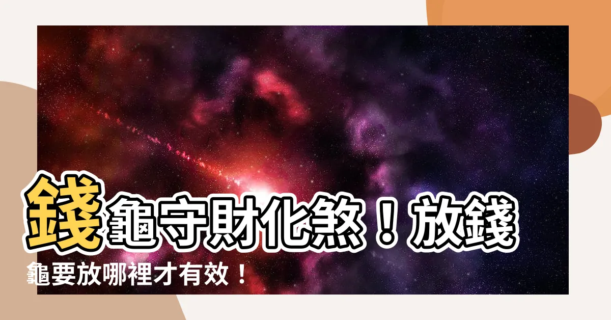 【錢龜要放哪裡】錢龜守財化煞！放錢龜要放哪裡才有效！