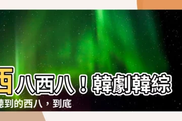 【西八西八】西八西八！韓劇韓綜常聽到的西八，到底什麼意思？