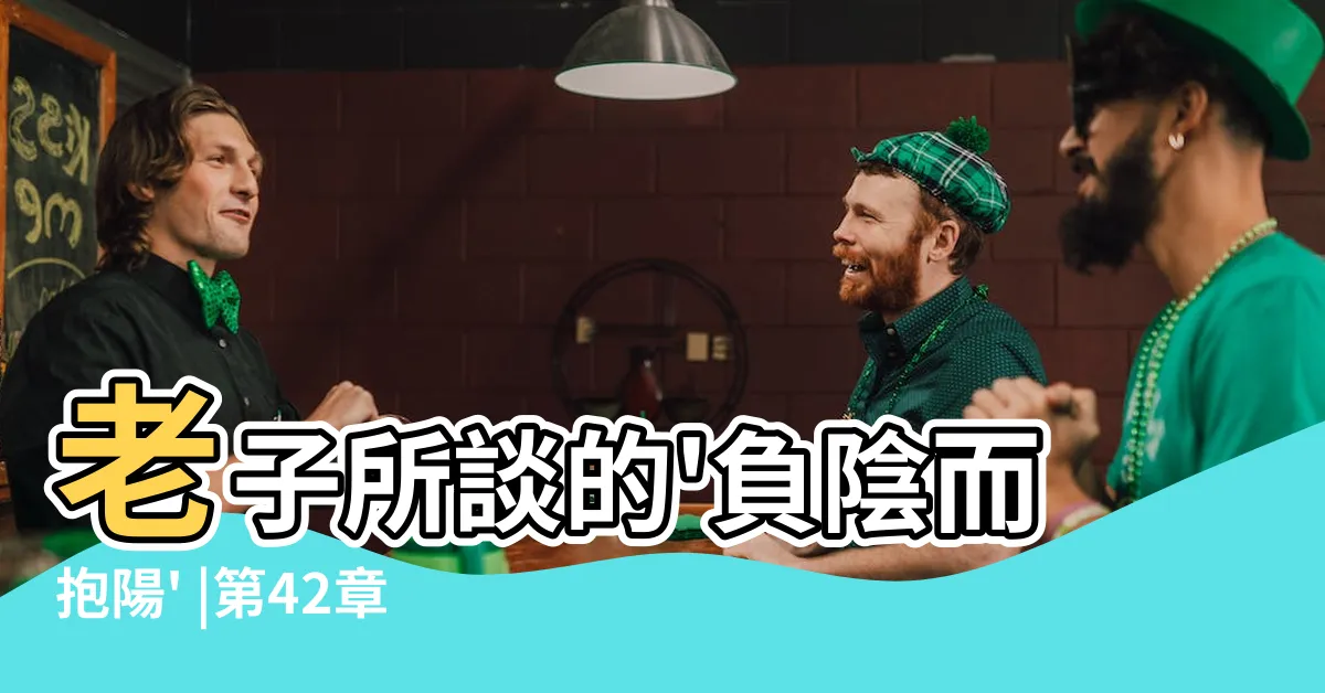 【萬物負陰而抱陽】老子所談的'負陰而抱陽' |第42章 |怎麼理解 |