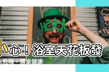 【浴室天花板發黴】小心！浴室天花板發黴大危機，居家健康必讀！