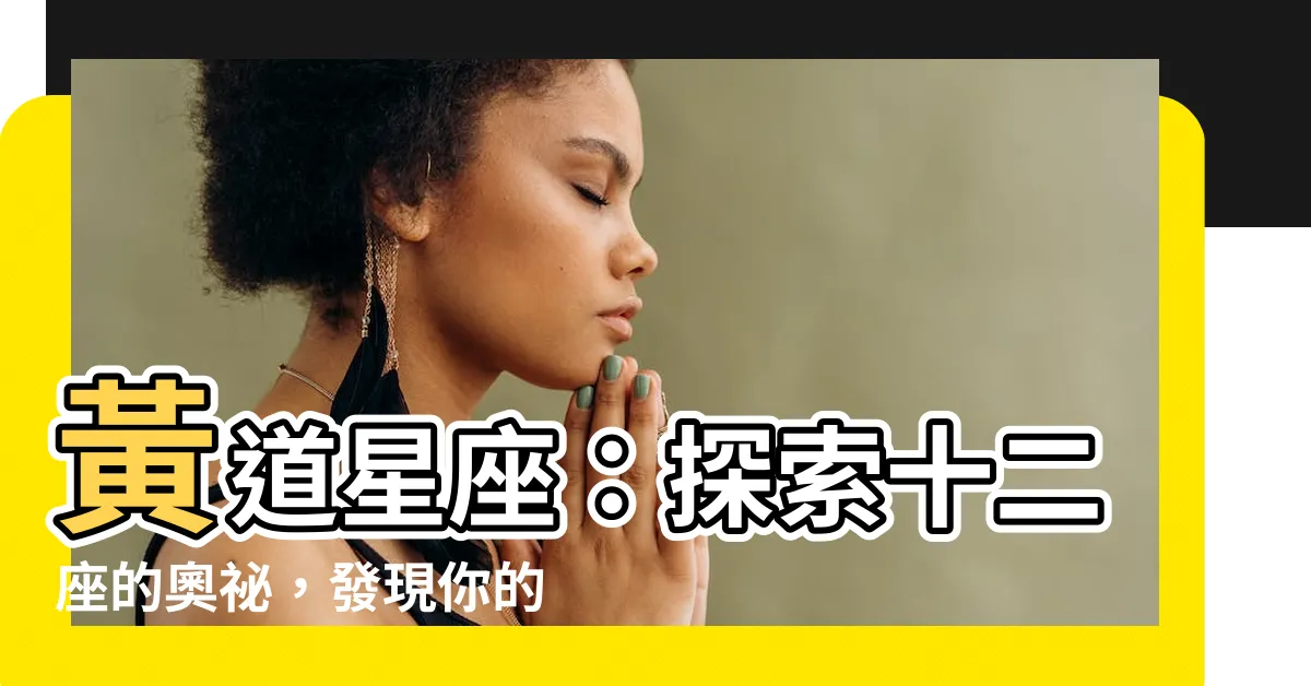 【十二座】黃道星座：探索十二座的奧秘，發現你的星象與命運