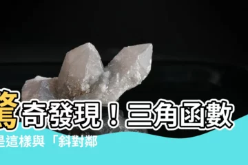 【斜對鄰】驚奇發現！三角函數竟是這樣與「斜對鄰」三邊的關係