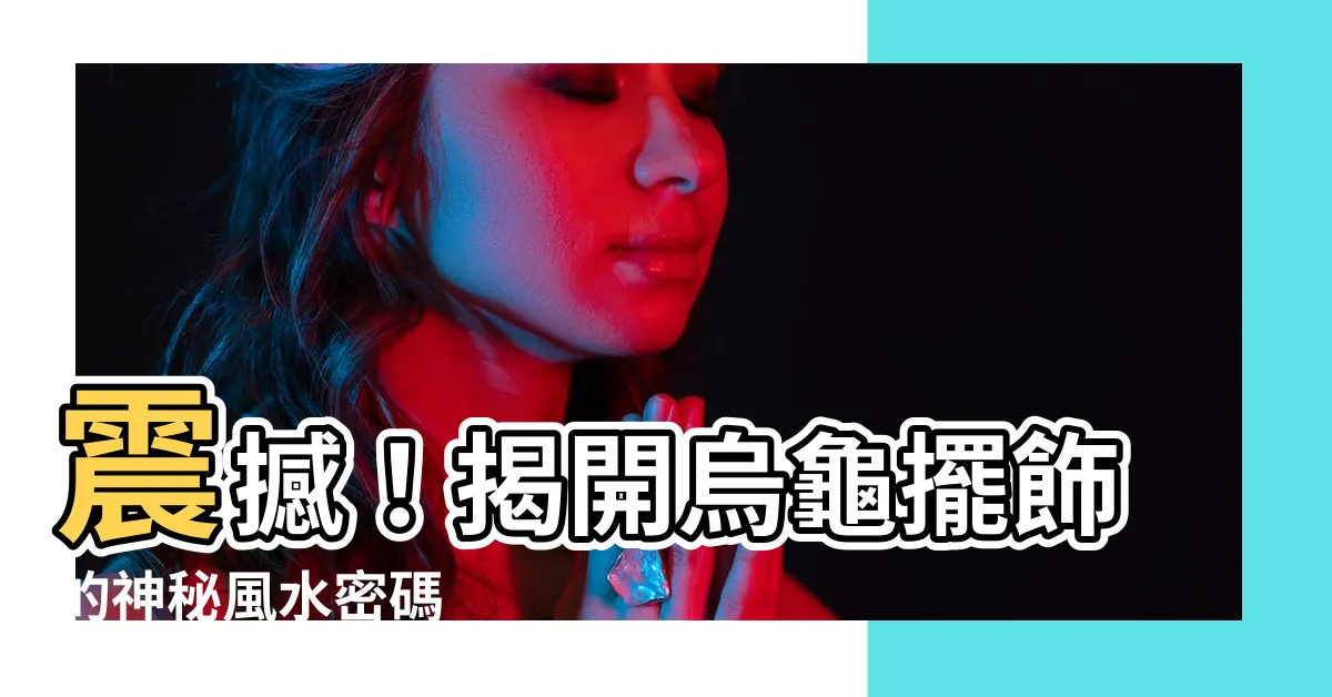 【烏龜擺飾風水】震撼！揭開烏龜擺飾的神秘風水密碼
