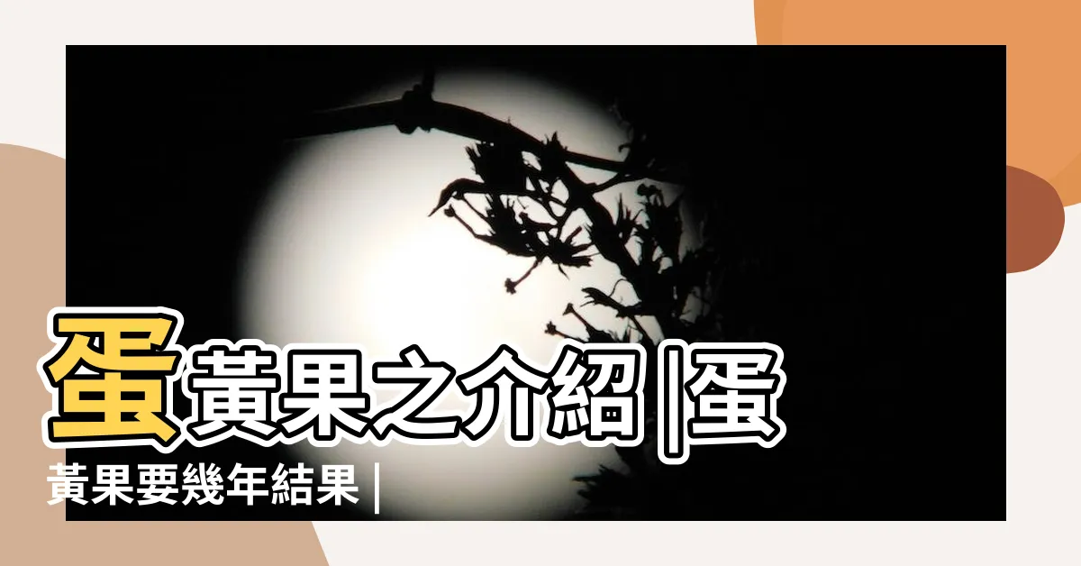 【仙桃種植幾年會結果】蛋黃果之介紹 |蛋黃果要幾年結果 |蛋黃果樹幾年結果 |