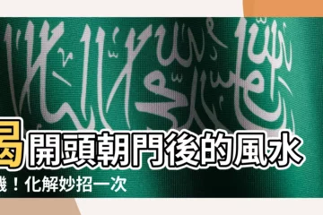 【頭朝門會怎樣】揭開頭朝門後的風水危機！化解妙招一次看透