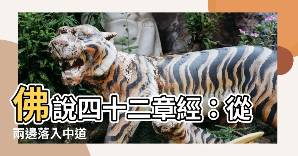 【落入兩邊】佛説四十二章經：從兩邊落入中道