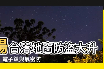 【陽台落地窗防盜】陽台落地窗防盜大升級！電子鎖與氣密防盜窗一次搞定！