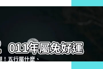 【2011年屬什麼】2011年屬兔好運爆棚！五行屬什麼、是什麼命，一次看懂！