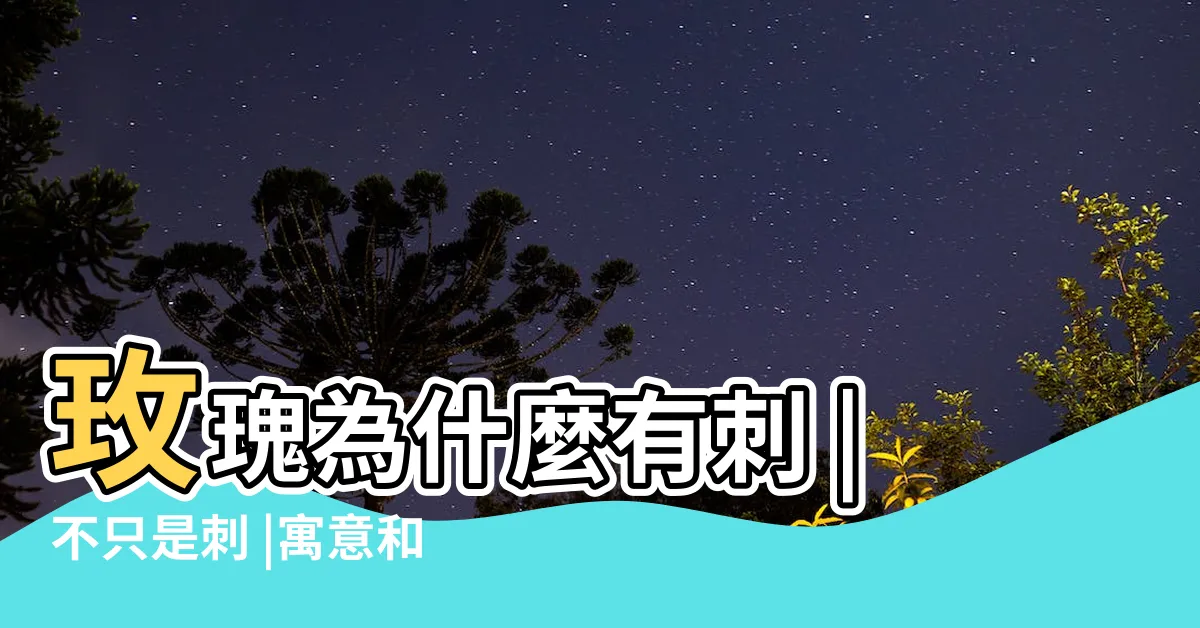 【玫瑰為什麼有刺】玫瑰為什麼有刺 |不只是刺 |寓意和教訓 |