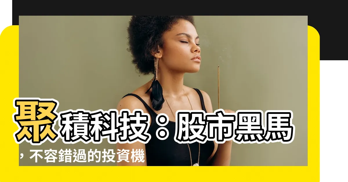 【聚積】聚積科技：股市黑馬，不容錯過的投資機會！