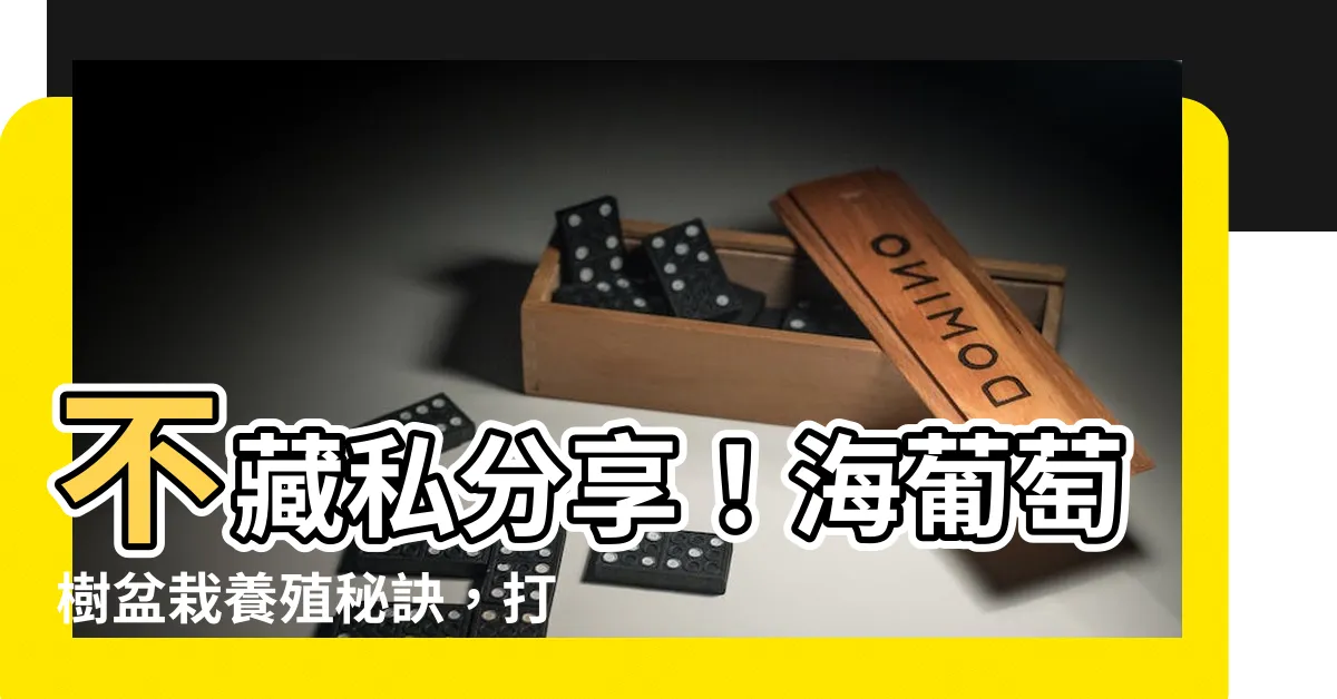 【海葡萄樹盆栽】不藏私分享！海葡萄樹盆栽養殖秘訣，打造居家綠意新亮點