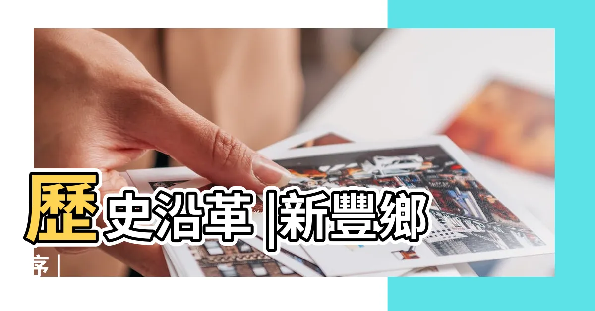 【新豐 地名由來】歷史沿革 |新豐鄉序 |