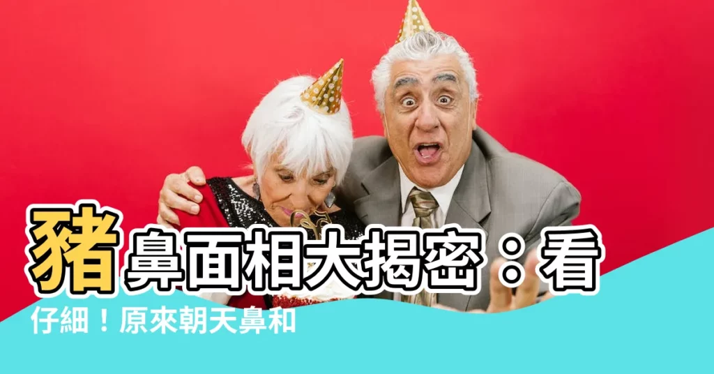 【豬鼻面相】豬鼻面相大揭密:看仔細!原來朝天鼻和蒜頭鼻藏著這些秘密?