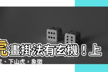 【上山虎意思】虎畫掛法有玄機！上山虎、下山虎，象徵意義大不同
