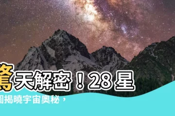 【28星宿圖】驚天解密！28 星宿圖揭曉宇宙奧秘，帶你穿越星際探險之旅