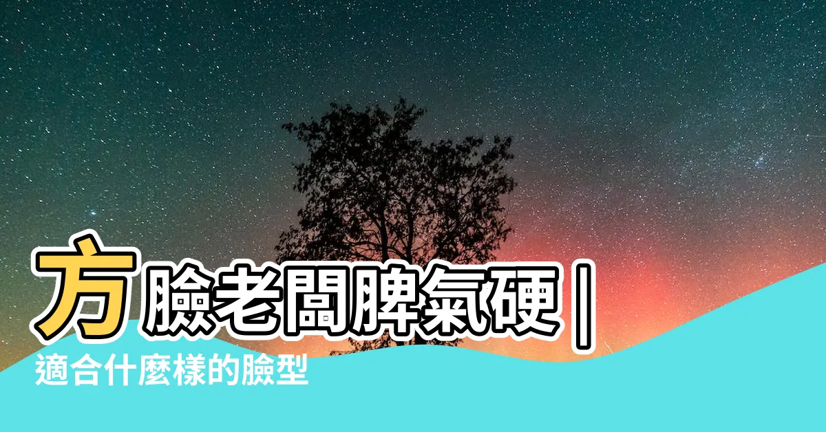 【土型臉】方臉老闆脾氣硬 |適合什麼樣的臉型 |教你用簡單 |