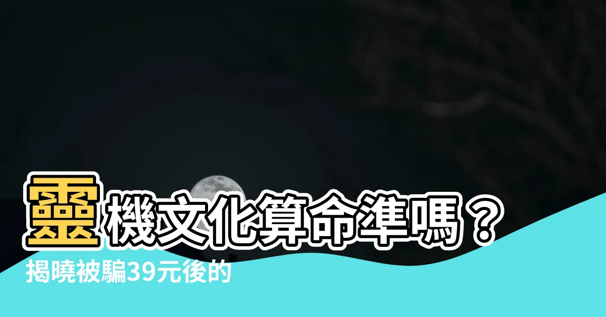 【靈機文化準嗎】靈機文化算命準嗎？揭曉被騙39元後的AI算命財富密碼